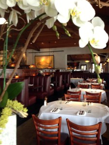 WIth large plantation windows facing the street to the right, Brannan's Grill is a comfortable, upscale spot for lunch, dinner in Calistoga.